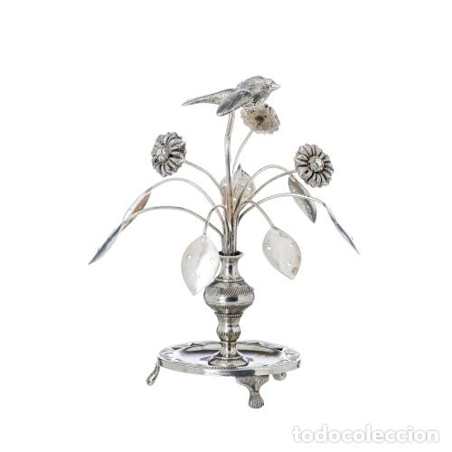 Antiques: Plata - Palillero de plata sellado - Siglo XIX
