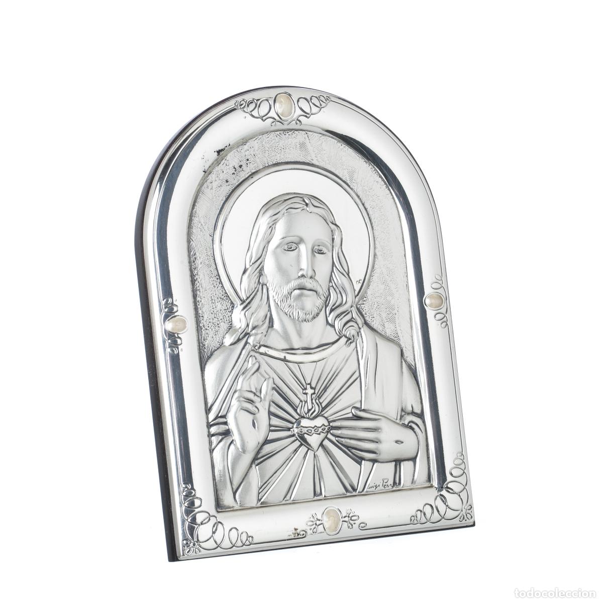 Antig&uuml;edades: Plata - Sagrado Coraz&oacute;n de Jes&uacute;s - Foto 1