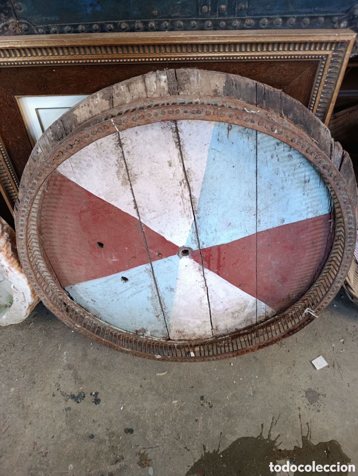 Antig&uuml;edades: Ruleta antiguo de barquillero o feria.