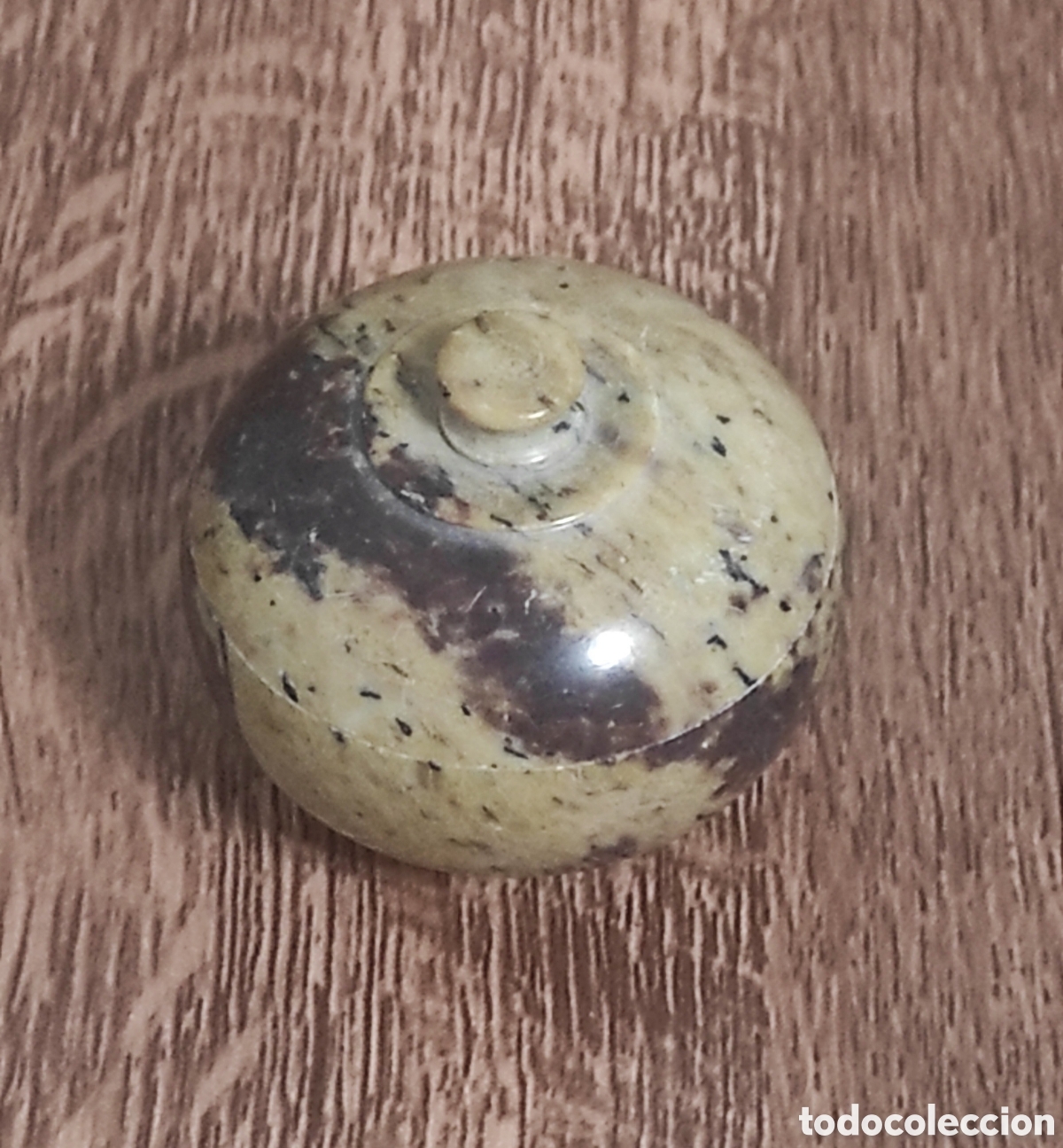 Antiquit&eacute;s: CAJA JOYERO DE PIEDRA NATURAL TALLADA Y PULIDA