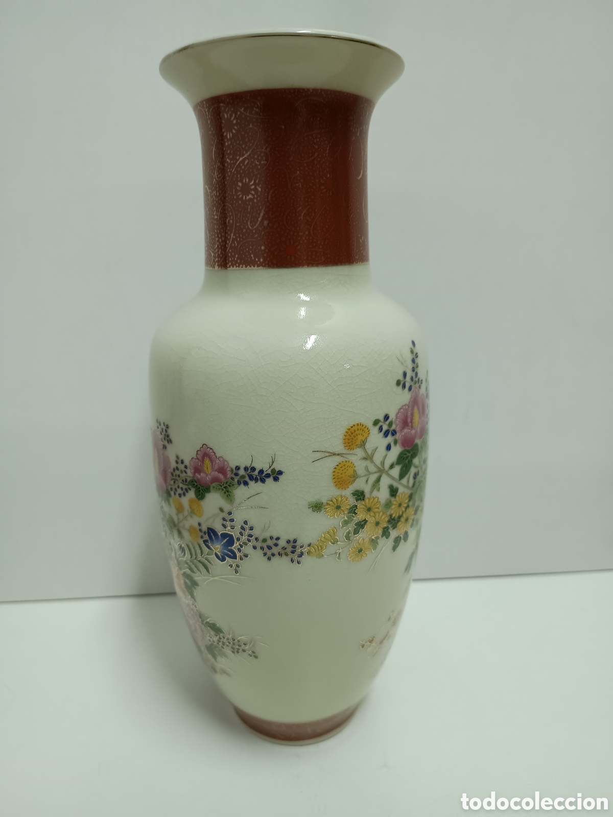 Antig&uuml;edades: JARR&Oacute;N DE PORCELANA JAPONESA - 30 cms - Foto 2