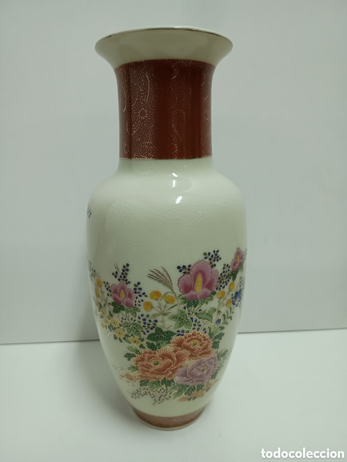 Antig&uuml;edades: JARR&Oacute;N DE PORCELANA JAPONESA - 30 cms - Foto 3