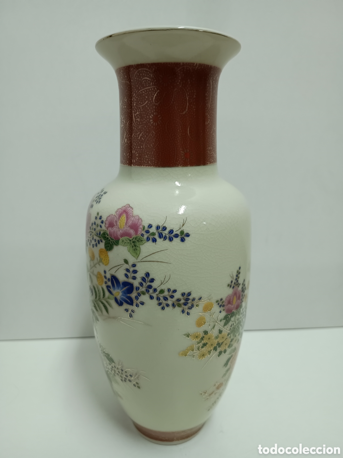 Antig&uuml;edades: JARR&Oacute;N DE PORCELANA JAPONESA - 30 cms - Foto 4