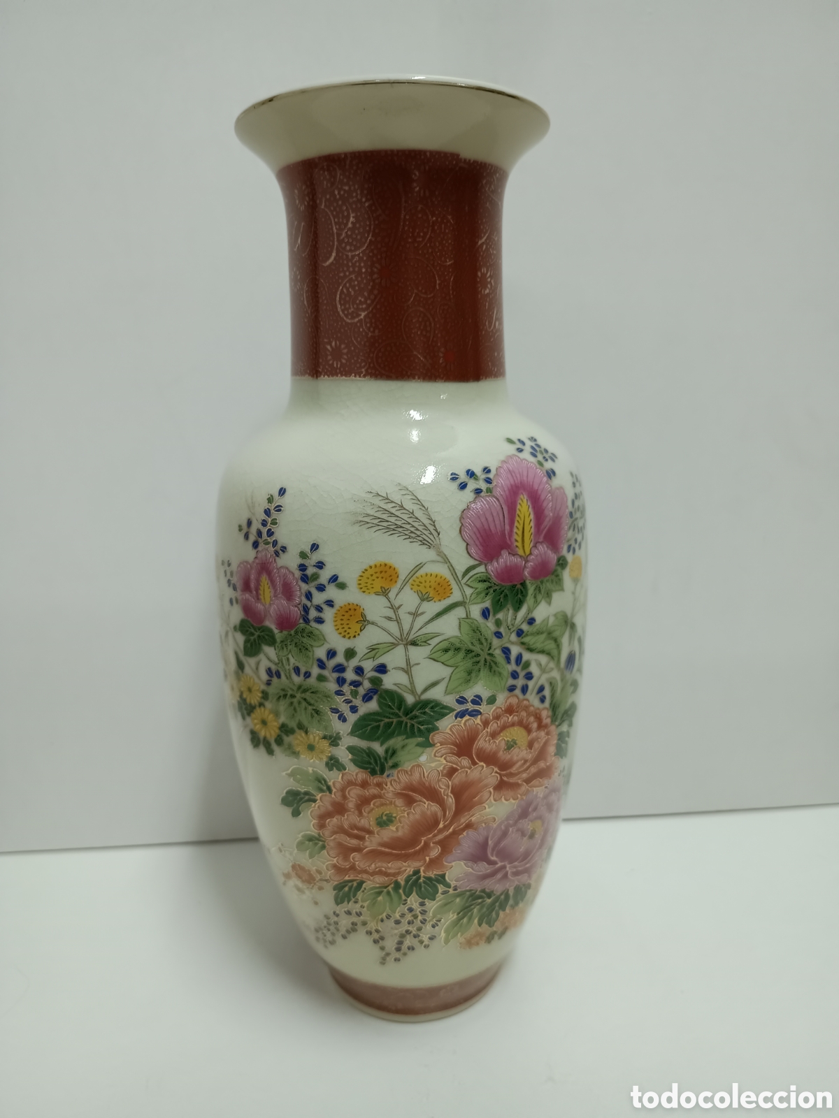 Antiguidades: JARR&Oacute;N DE PORCELANA JAPONESA - 30 cms
