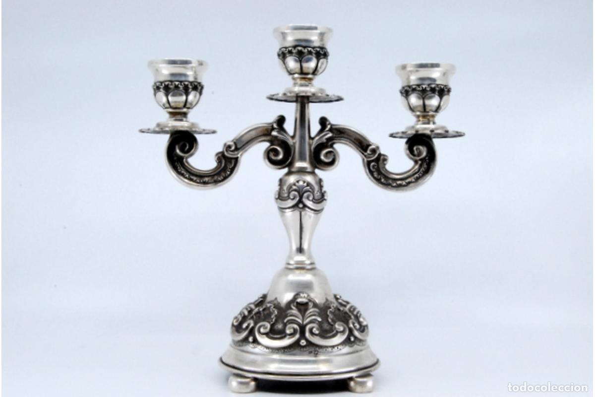 Antig&uuml;edades: candelabros de plata - Foto 9