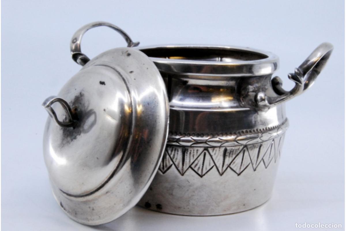 Antig&uuml;edades: azucarero de plata - Foto 4