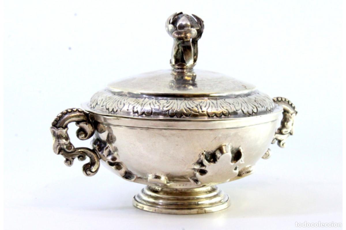Antig&uuml;edades: azucarero de plata - Foto 2