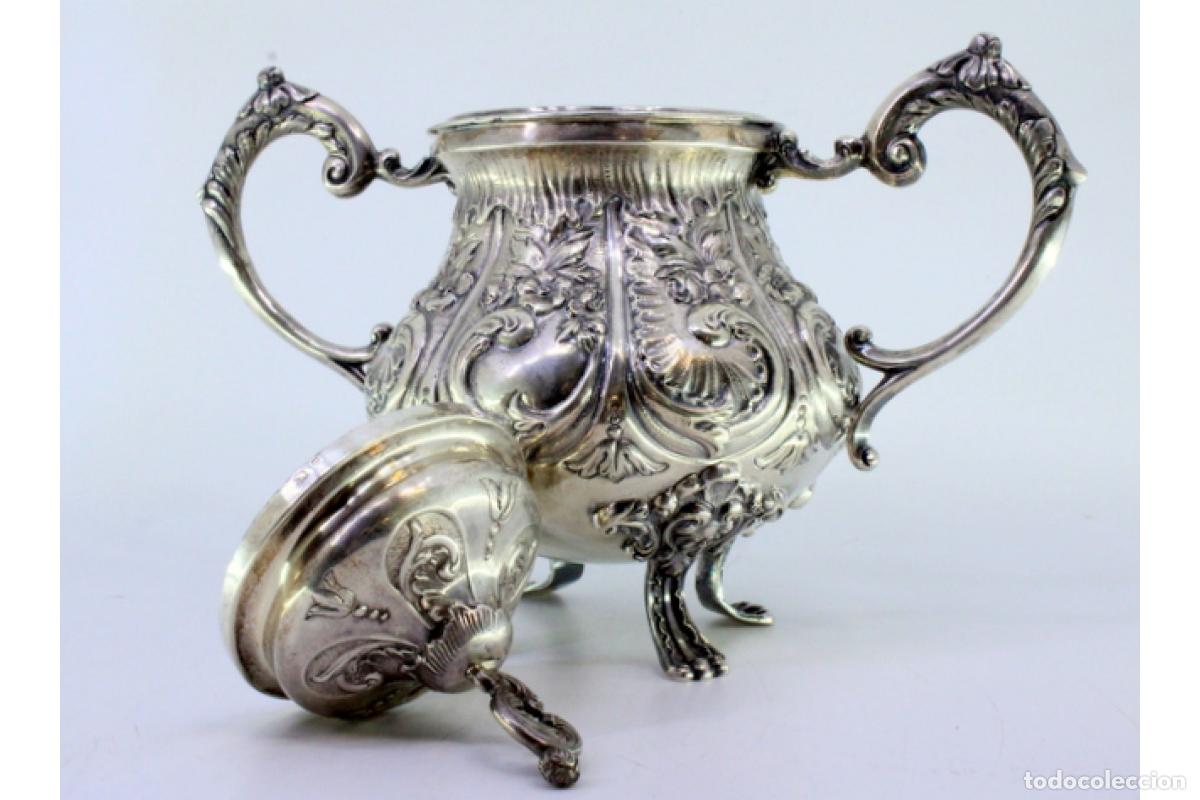 Antig&uuml;edades: azucarero de plata - Foto 5