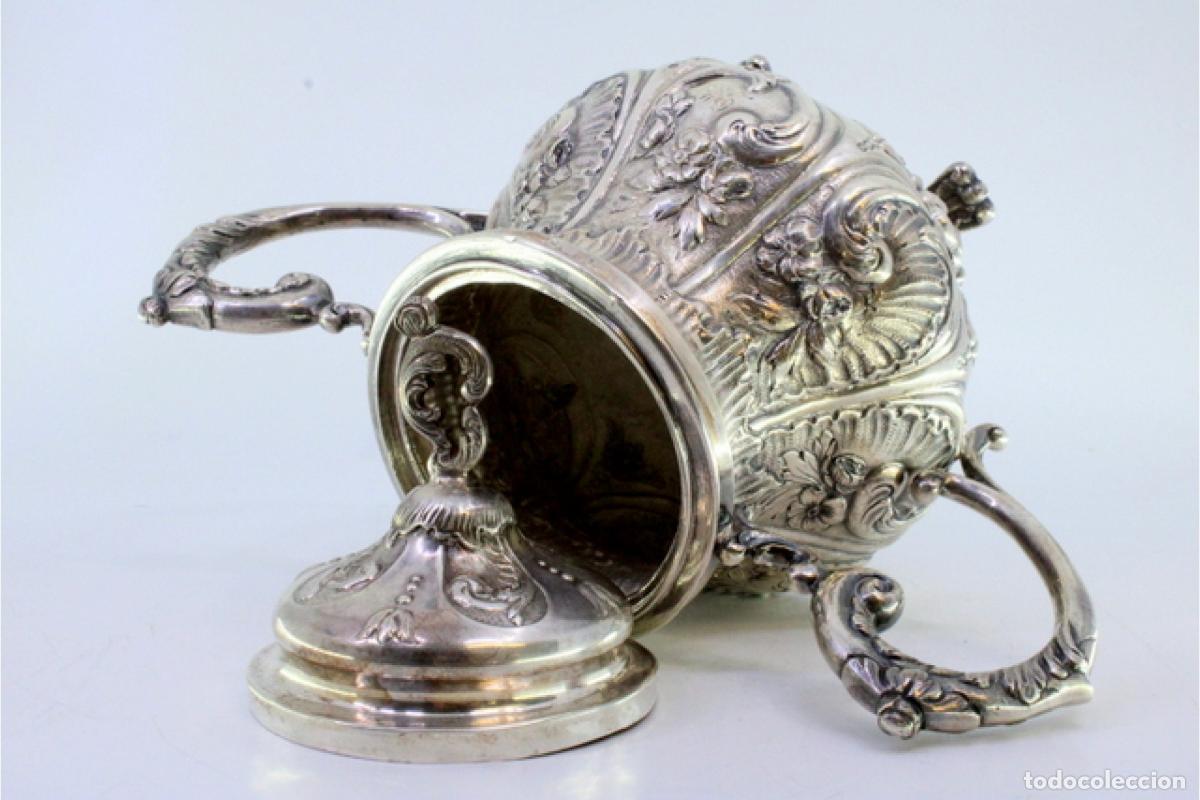 Antig&uuml;edades: azucarero de plata - Foto 6