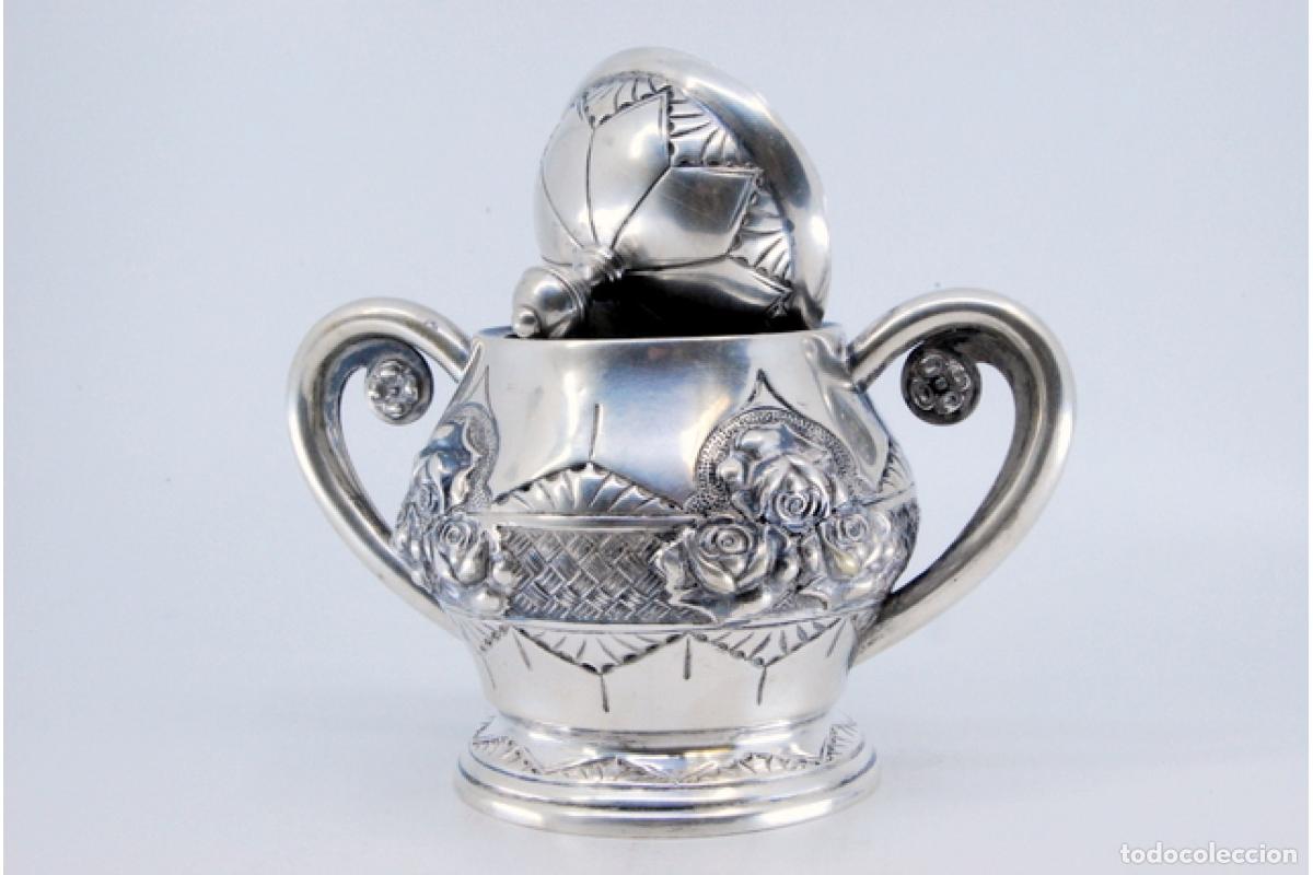 Antig&uuml;edades: azucarero de plata - Foto 6