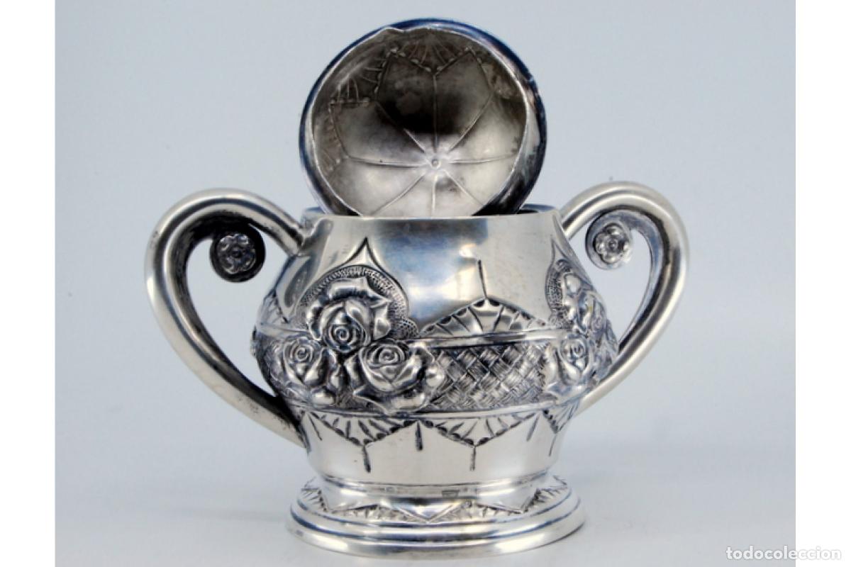 Antig&uuml;edades: azucarero de plata - Foto 7