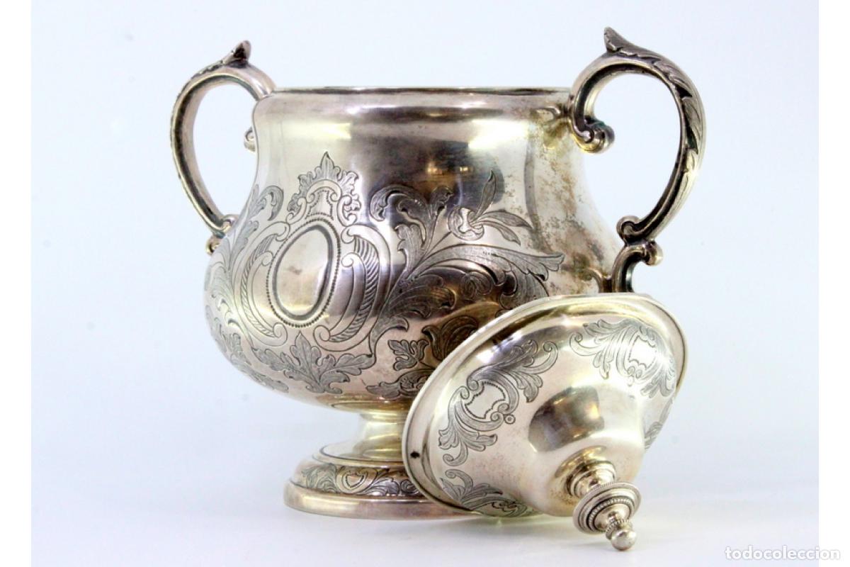 Antig&uuml;edades: azucarero de plata - Foto 5
