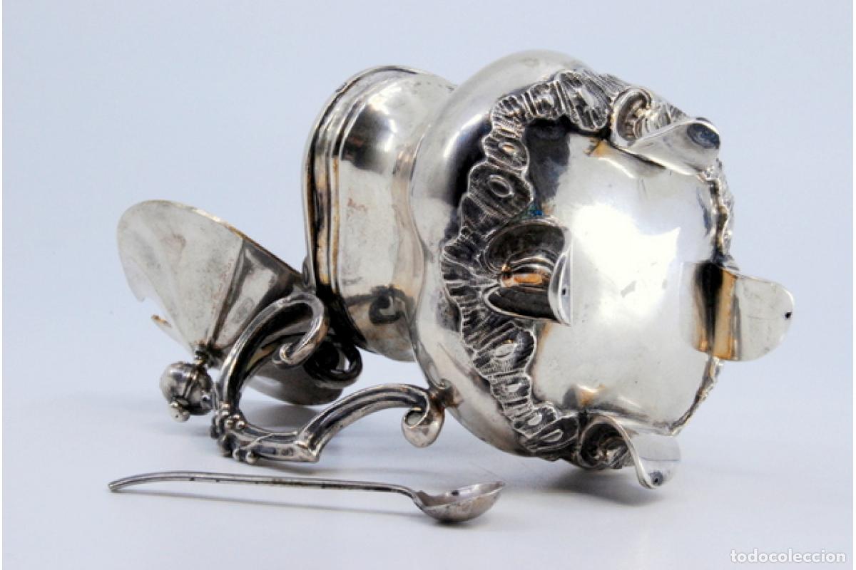 Antig&uuml;edades: azucarero de plata - Foto 7