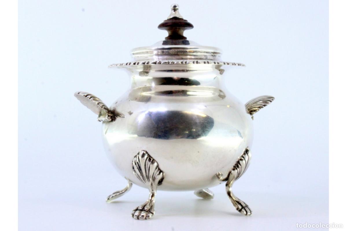 Antig&uuml;edades: azucarero de plata - Foto 3