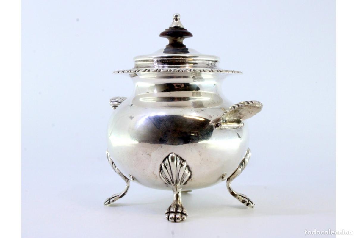 Antig&uuml;edades: azucarero de plata - Foto 4