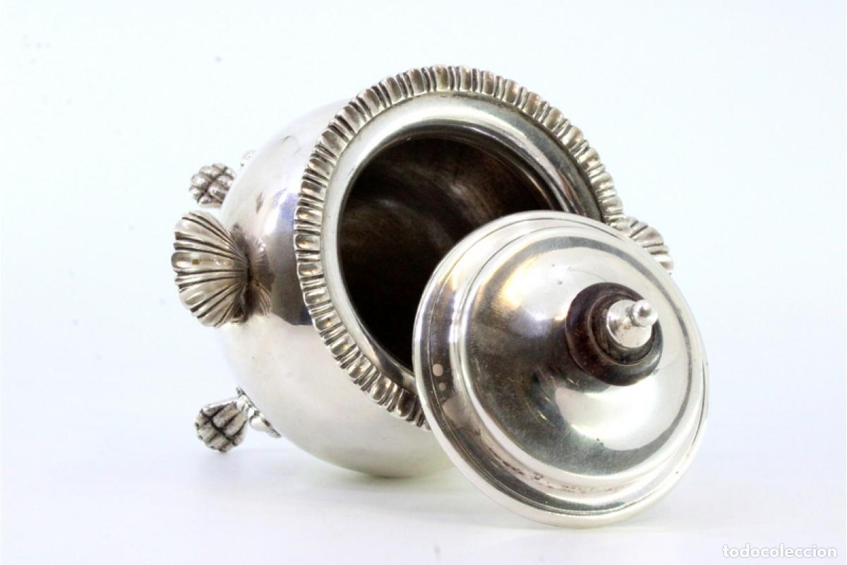 Antig&uuml;edades: azucarero de plata - Foto 5