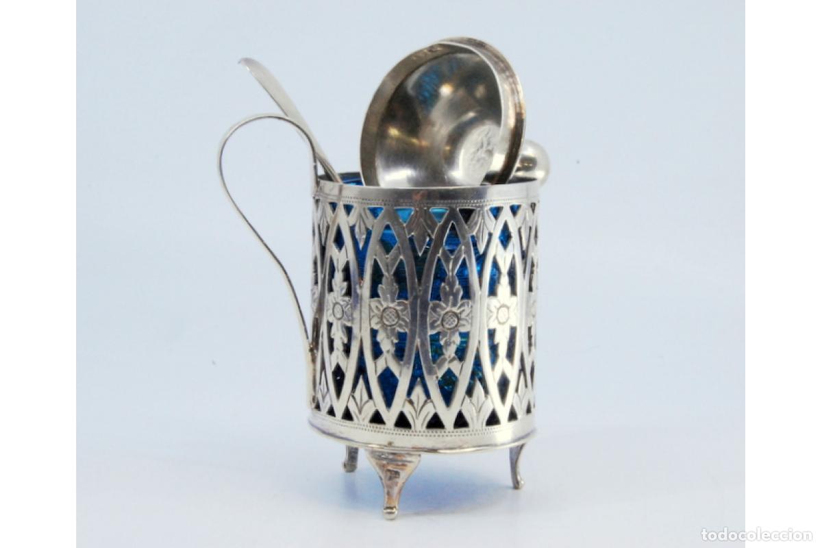 Antig&uuml;edades: azucarero de plata - Foto 7