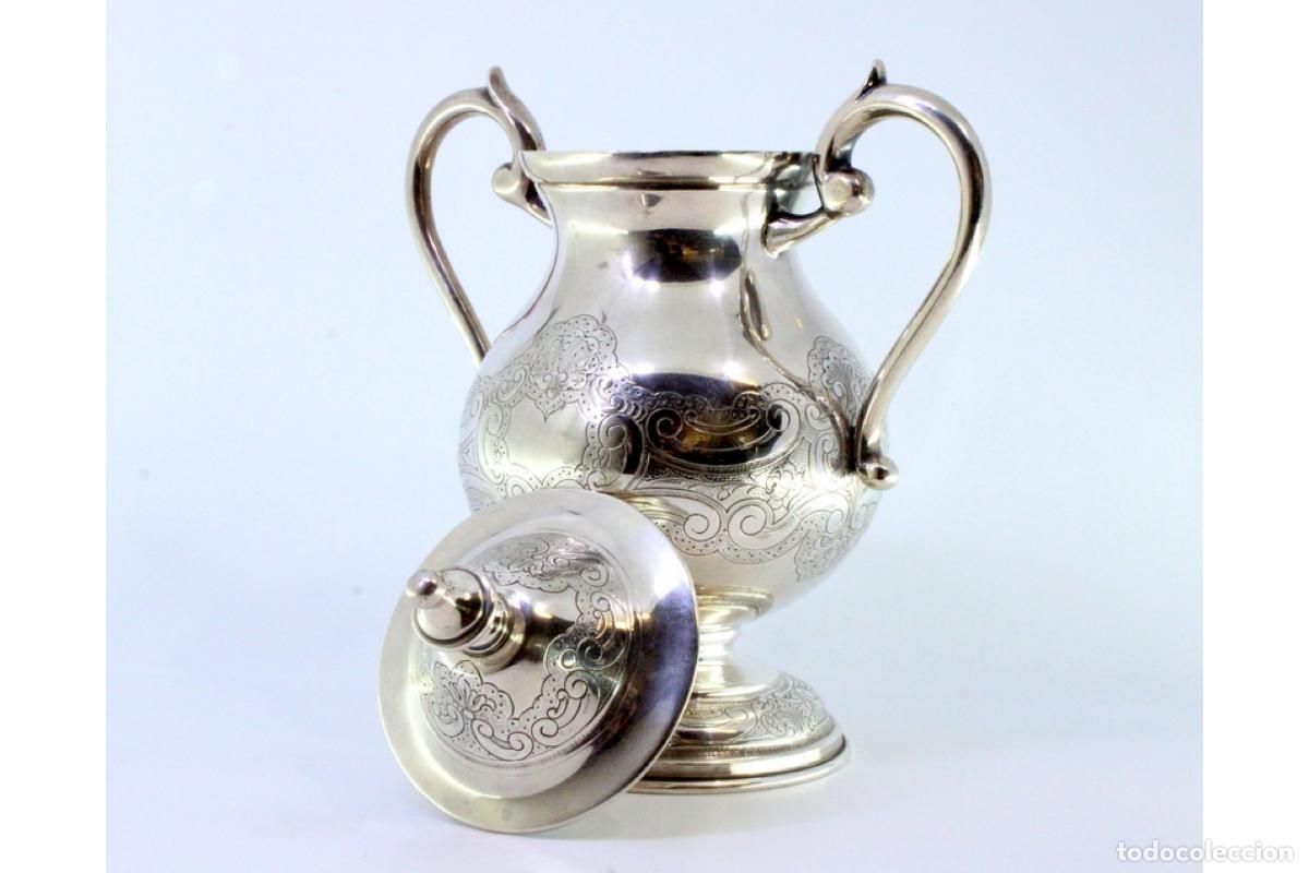 Antig&uuml;edades: azucarero de plata - Foto 4