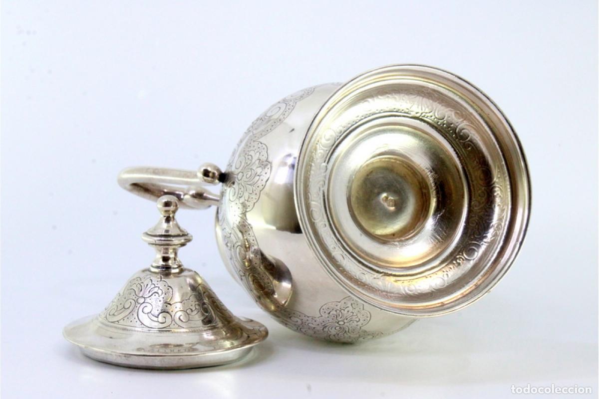 Antig&uuml;edades: azucarero de plata - Foto 6