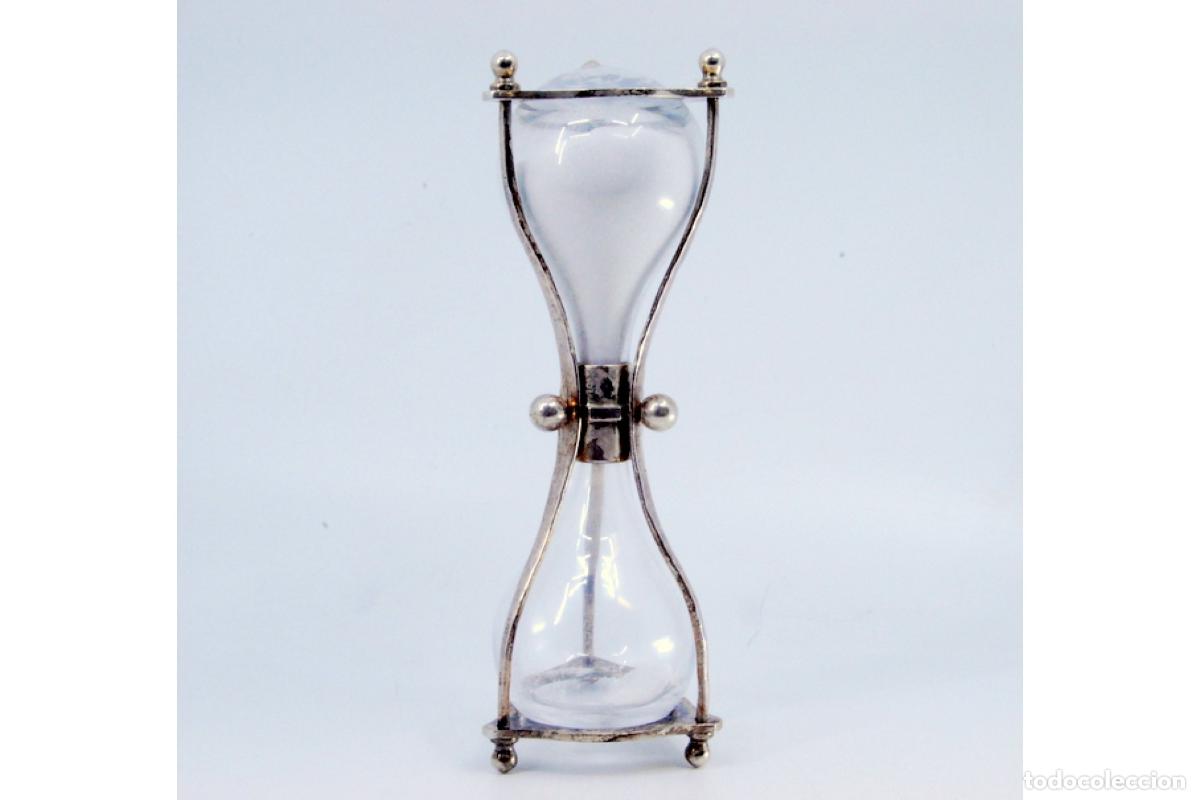 Antig&uuml;edades: Reloj de arena de plata - Foto 6