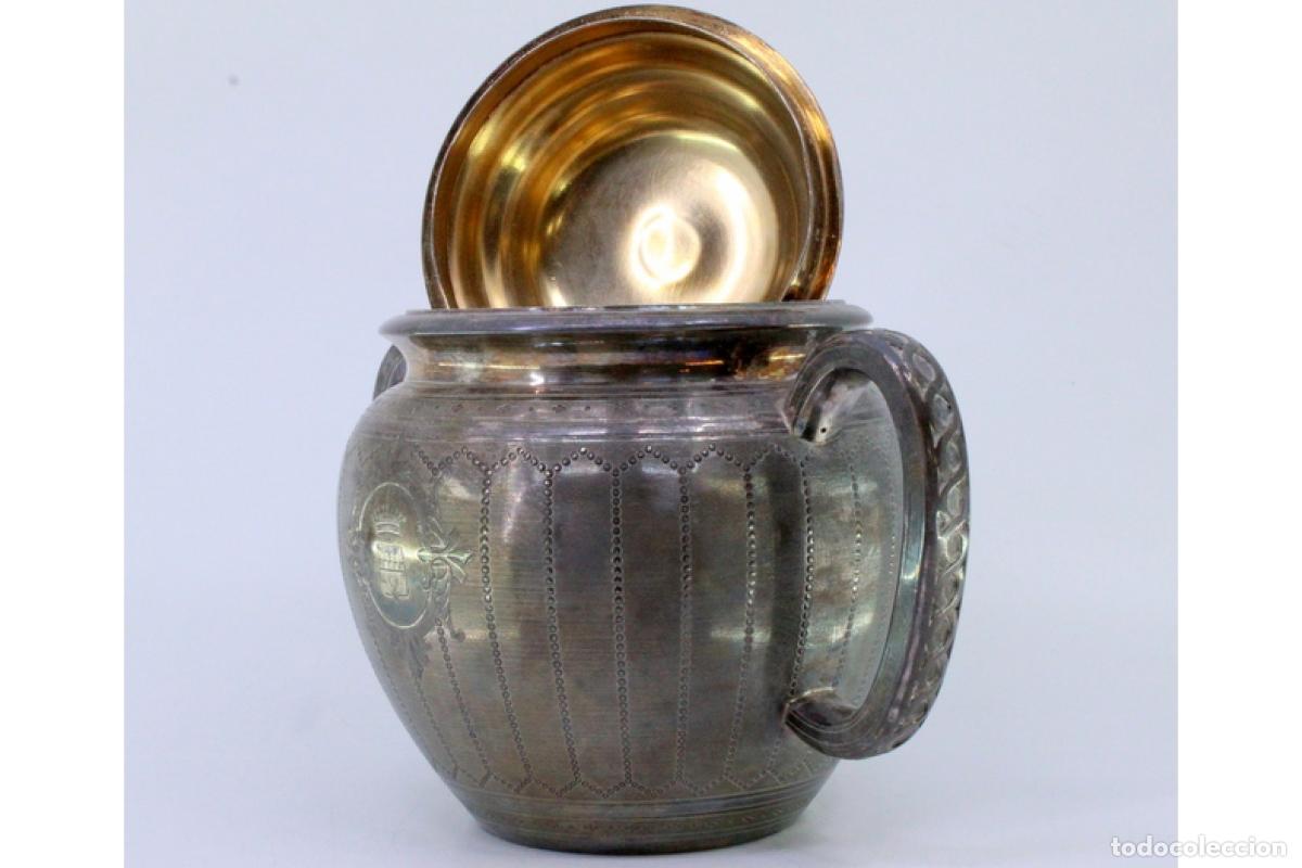Antig&uuml;edades: azucarero de plata - Foto 5