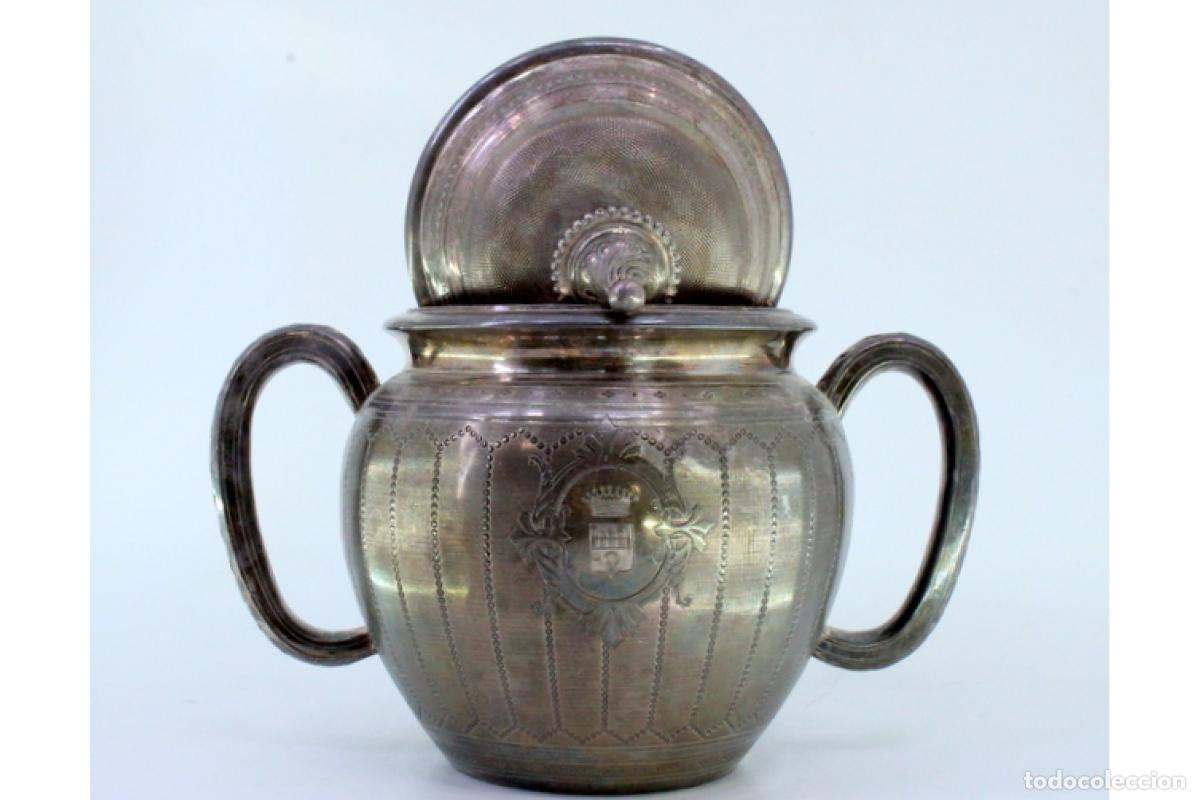 Antig&uuml;edades: azucarero de plata - Foto 7