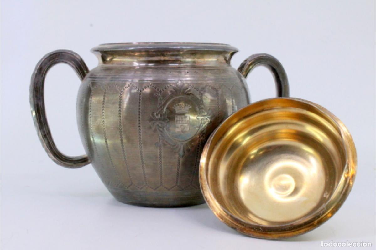 Antig&uuml;edades: azucarero de plata - Foto 8