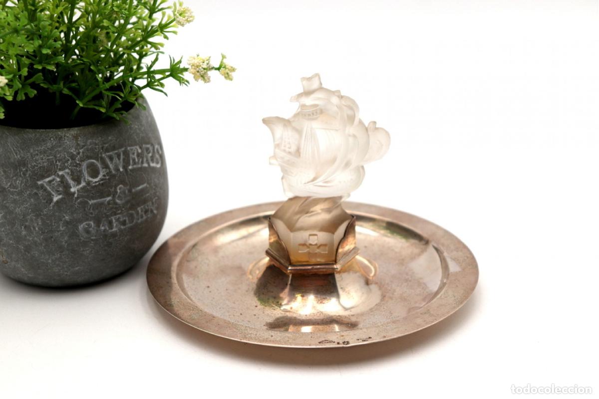 Antig&uuml;edades: Soporte para anillos de plata - Foto 3
