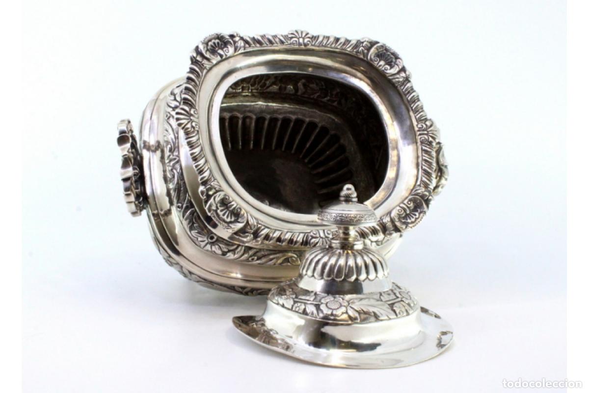 Antig&uuml;edades: azucarero de plata - Foto 9