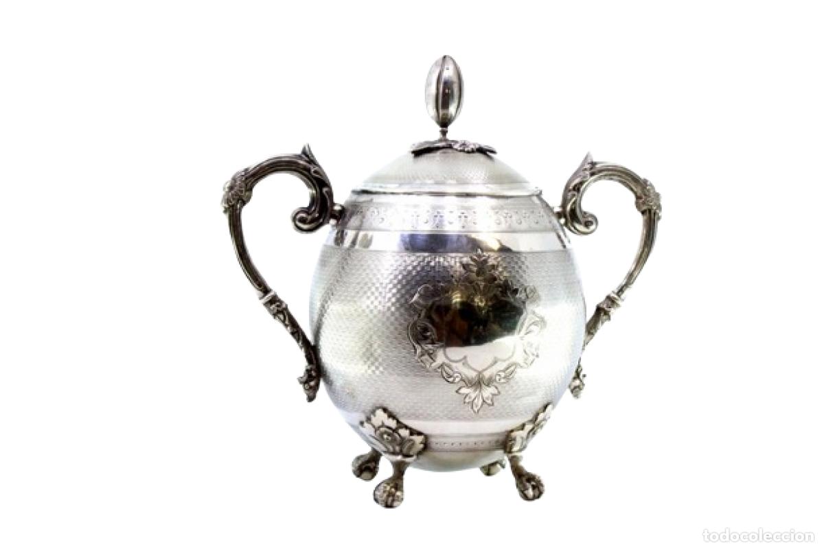 Antig&uuml;edades: azucarero de plata - Foto 1