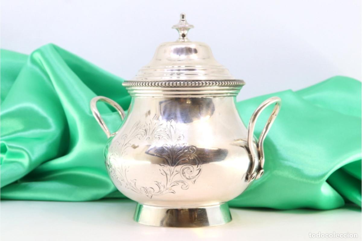 Antig&uuml;edades: azucarero de plata - Foto 3