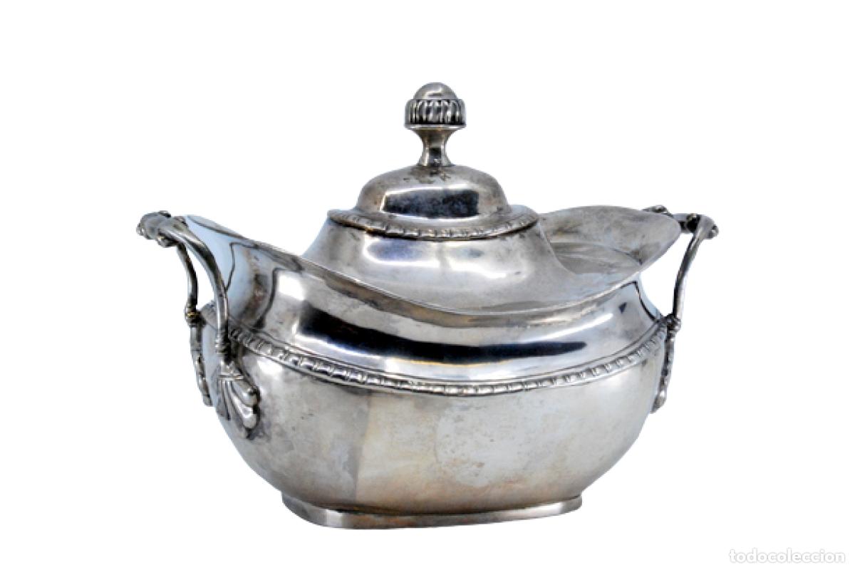 Antig&uuml;edades: azucarero de plata - Foto 1