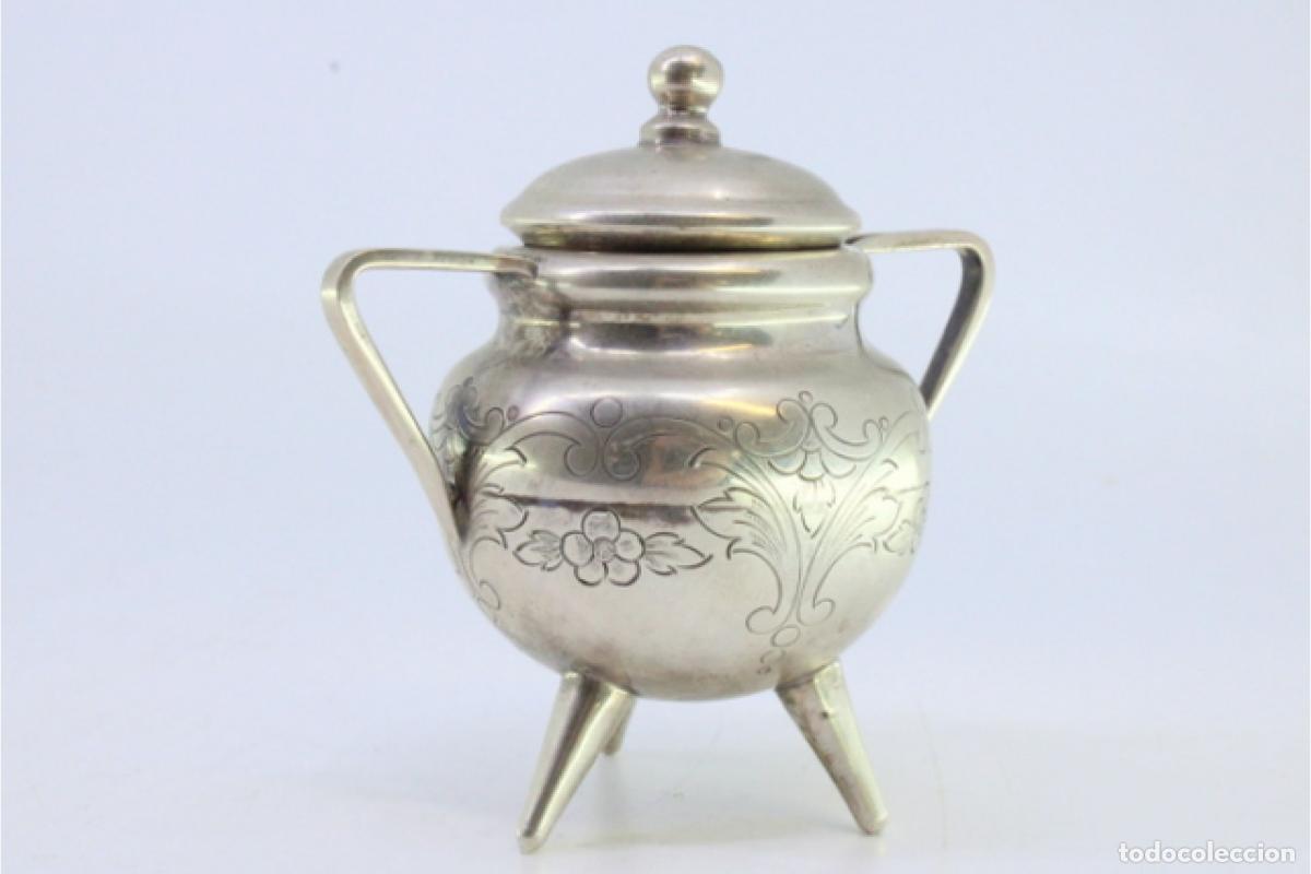 Antig&uuml;edades: azucarero de plata - Foto 2