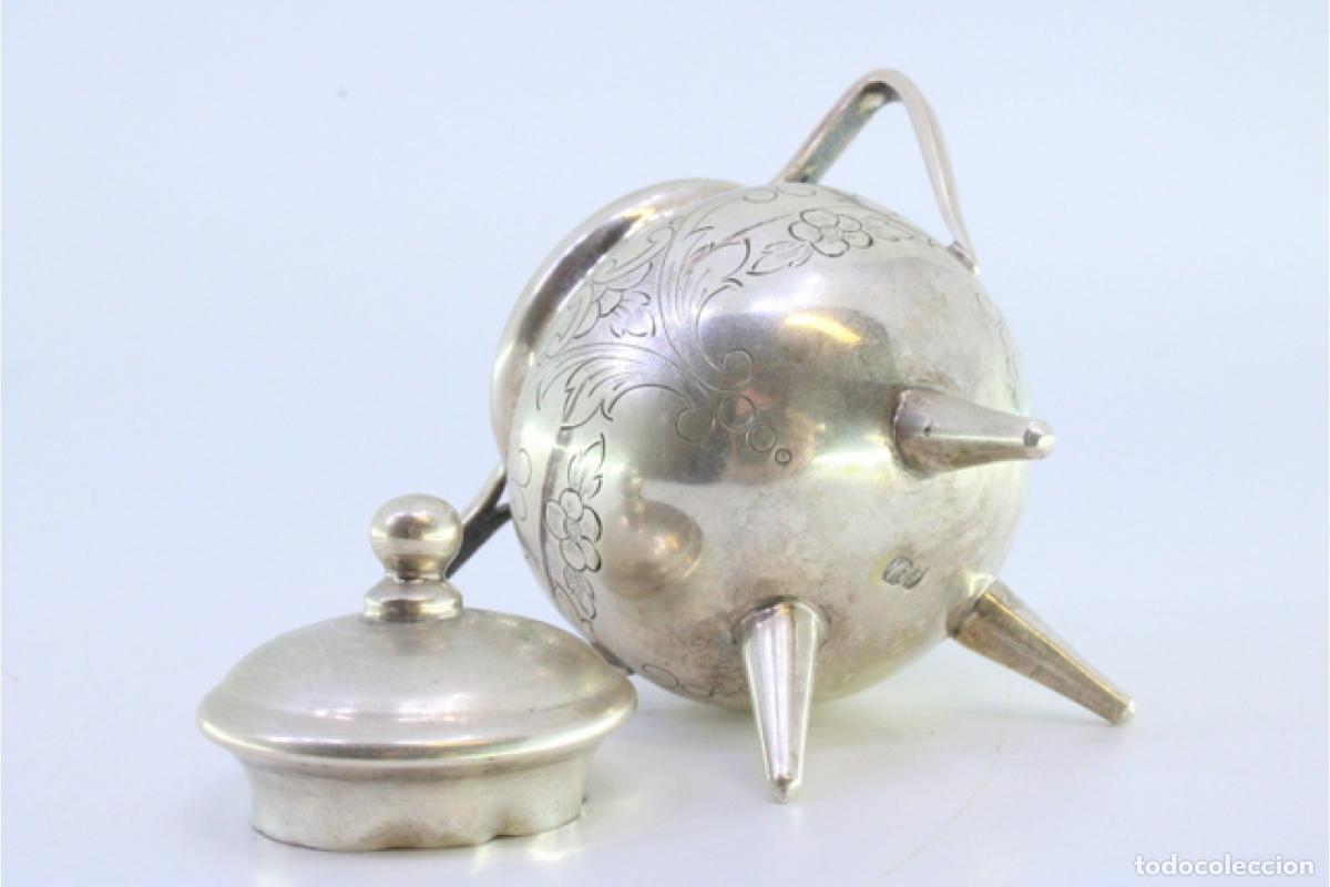 Antig&uuml;edades: azucarero de plata - Foto 3