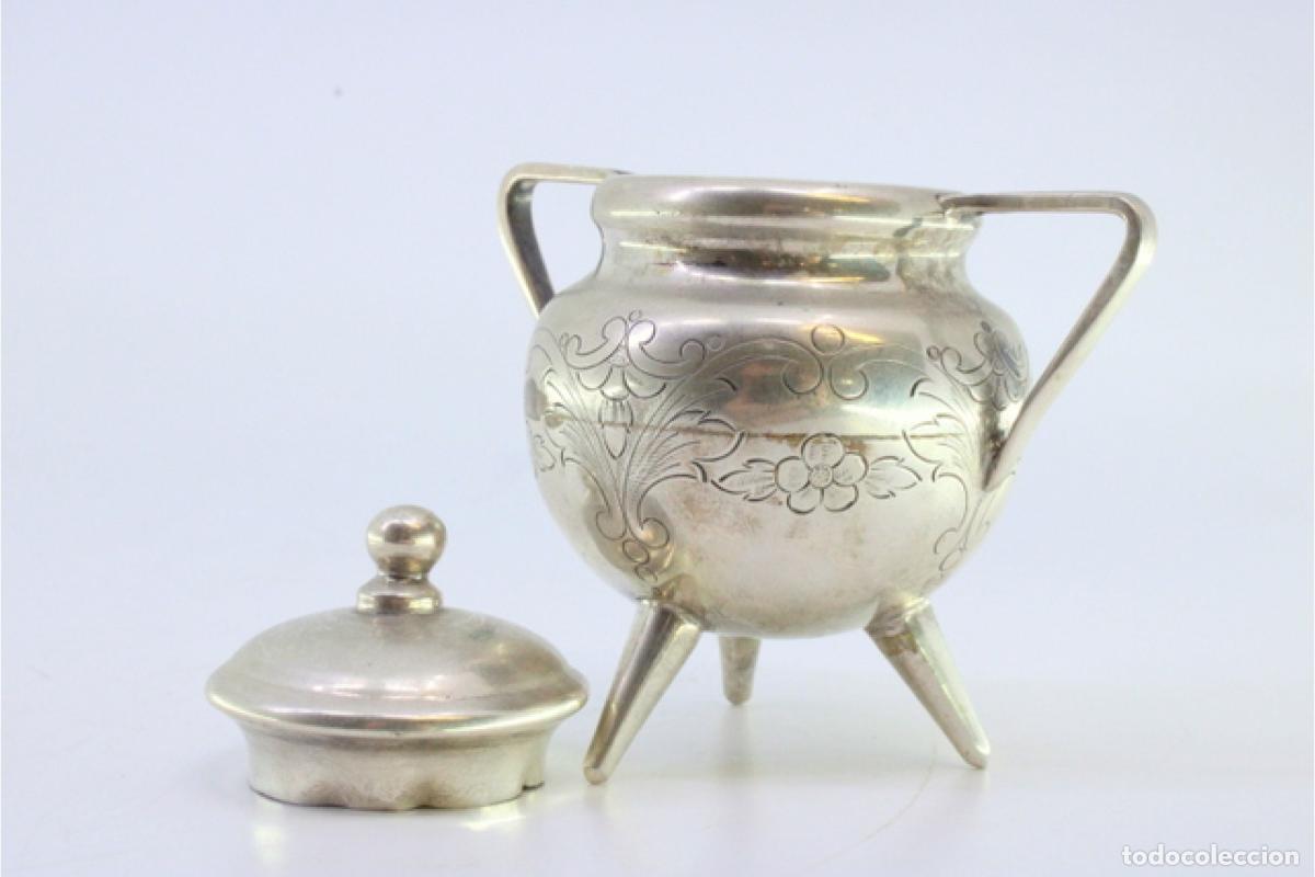 Antig&uuml;edades: azucarero de plata - Foto 5