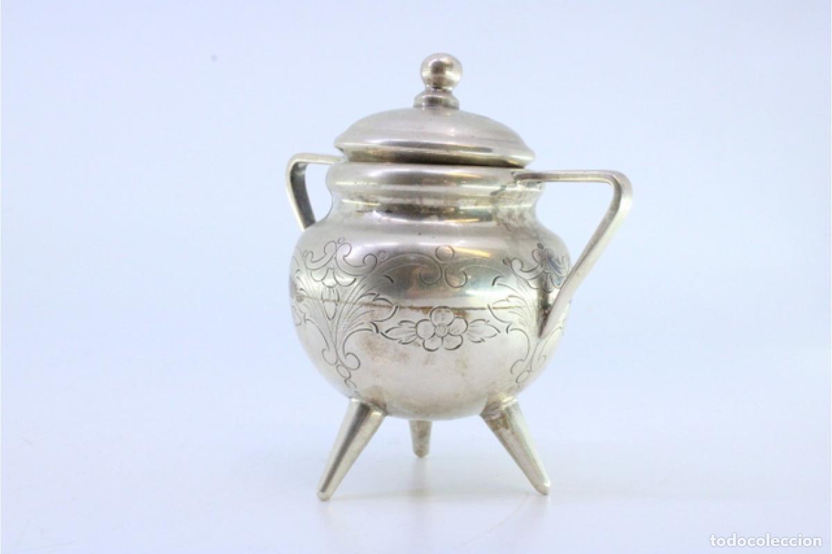 Antig&uuml;edades: azucarero de plata - Foto 6