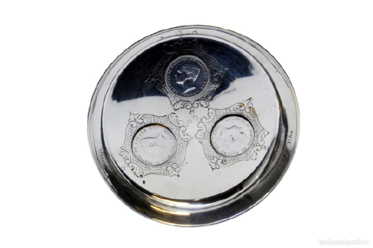 Antig&uuml;edades: Soporte para anillos de plata - Foto 1