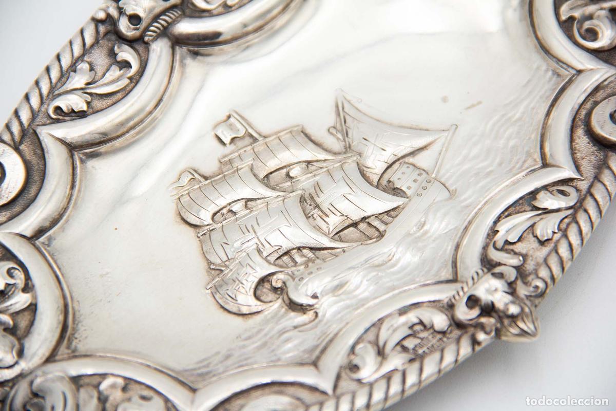 Antig&uuml;edades: Soporte para anillos de plata - Foto 2