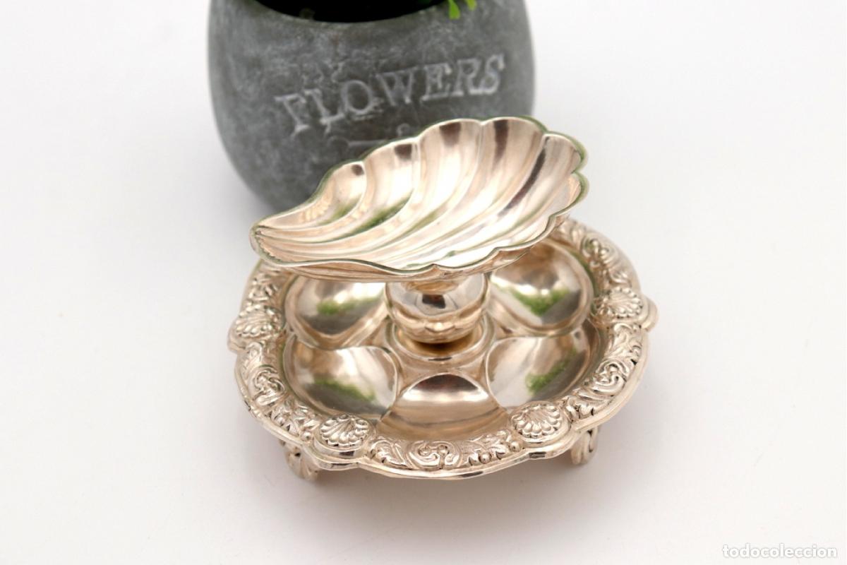 Antig&uuml;edades: Soporte para anillos de plata - Foto 2