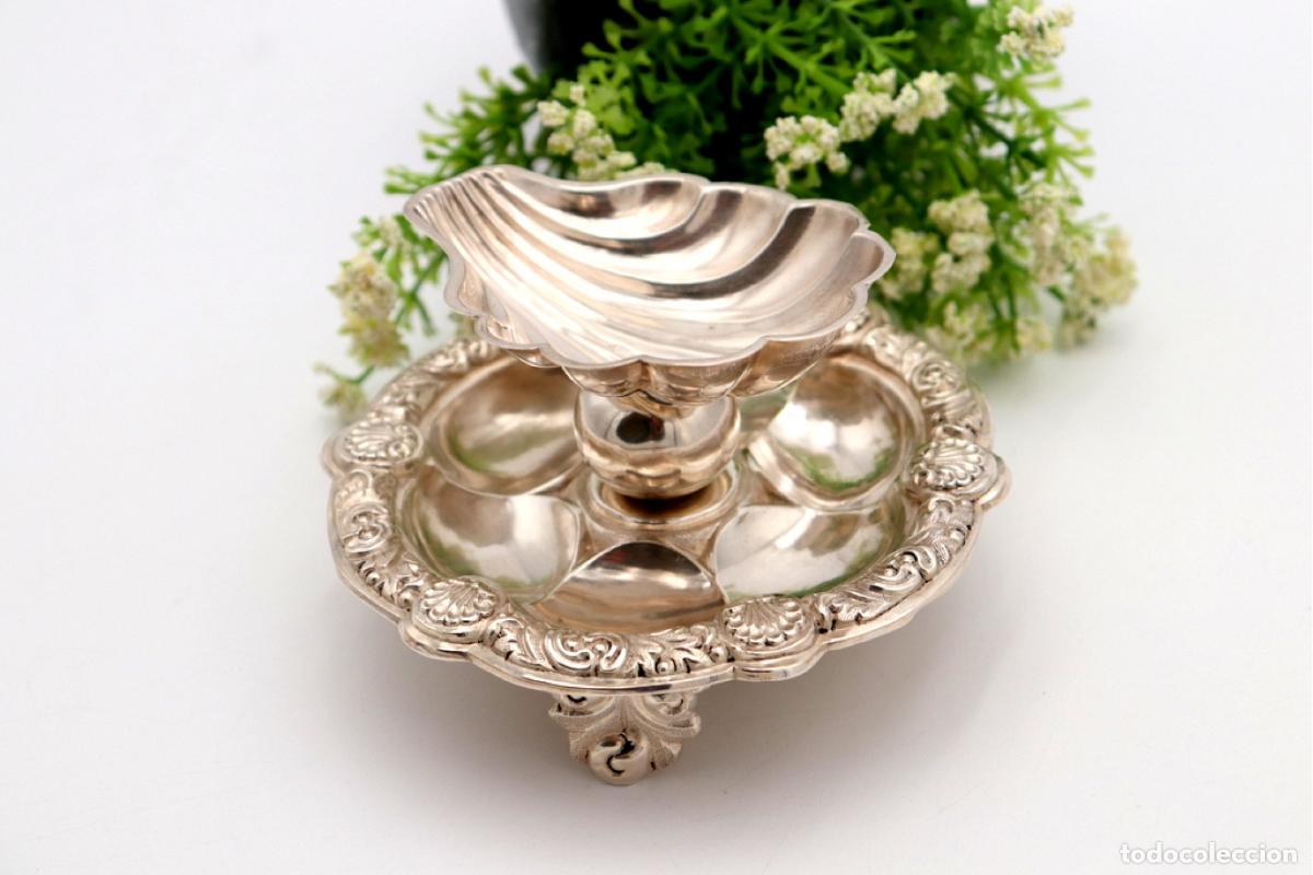 Antig&uuml;edades: Soporte para anillos de plata - Foto 4