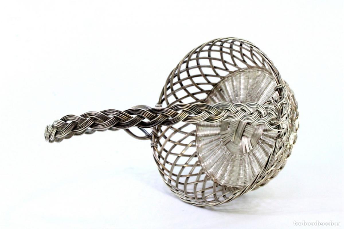 Antig&uuml;edades: Soporte para anillos de plata - Foto 5