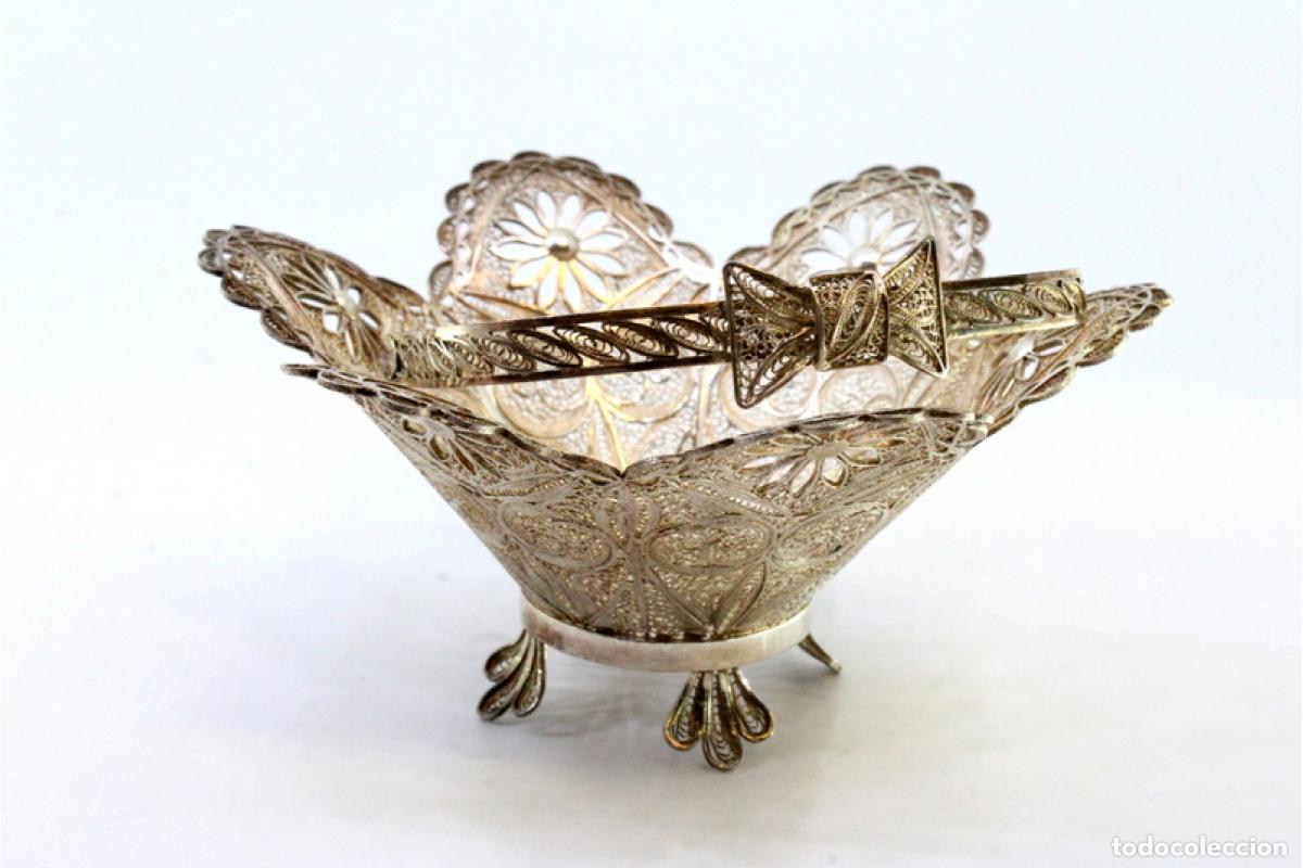 Antig&uuml;edades: Soporte para anillos de plata - Foto 2