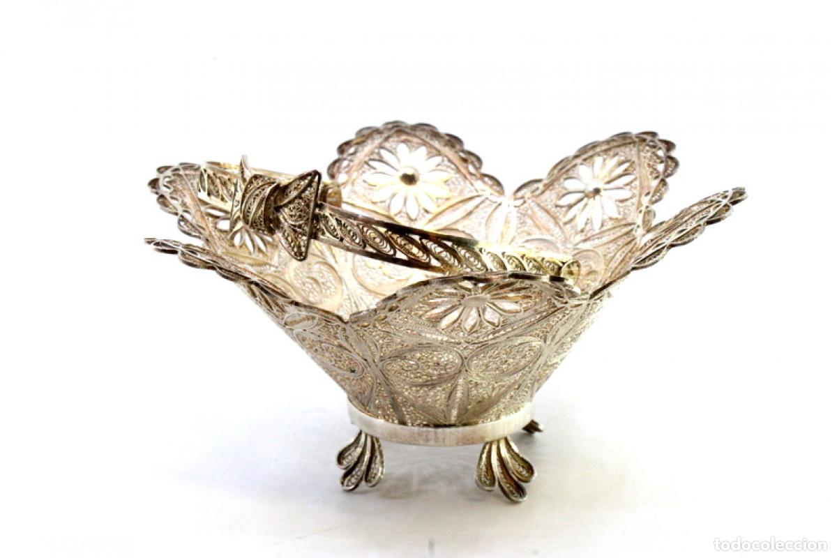 Antig&uuml;edades: Soporte para anillos de plata - Foto 3