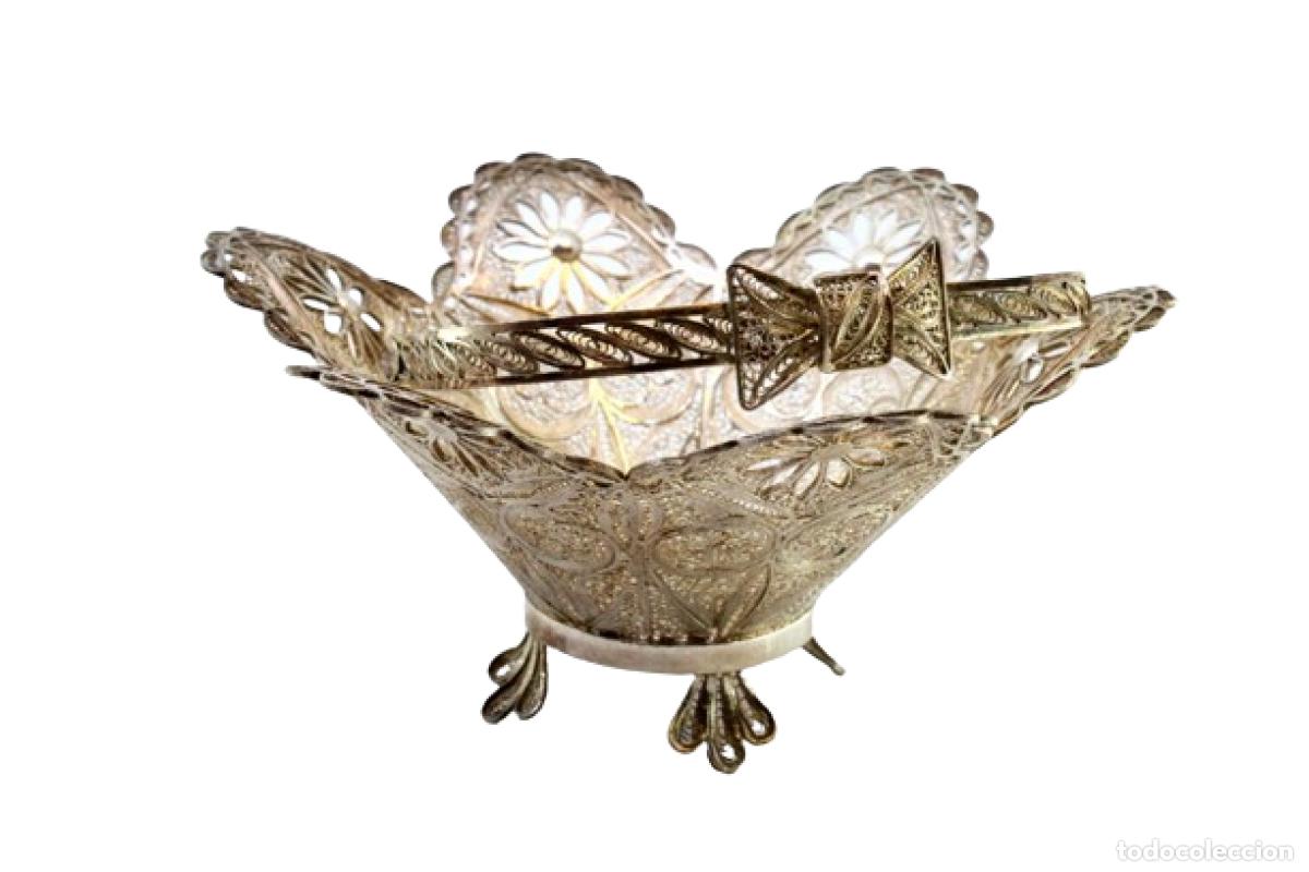 Antig&uuml;edades: Soporte para anillos de plata - Foto 1