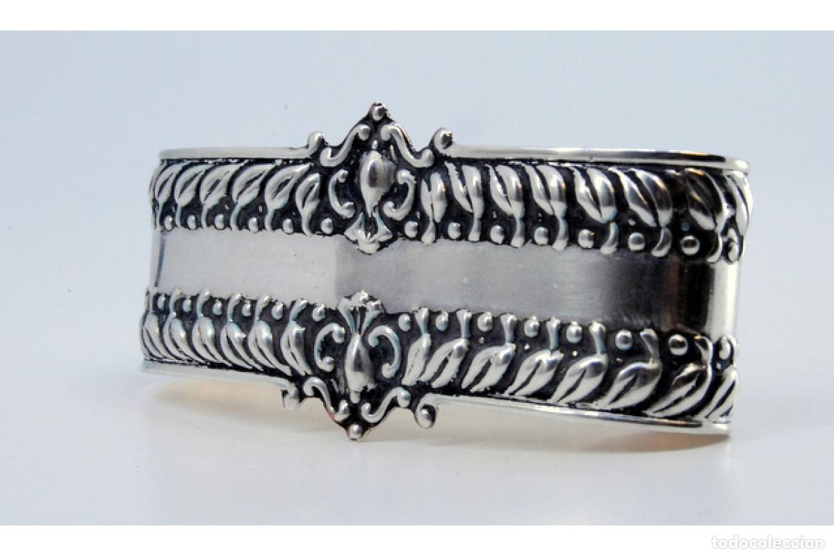 Antig&uuml;edades: Anillo para servilletas de plata - Foto 6