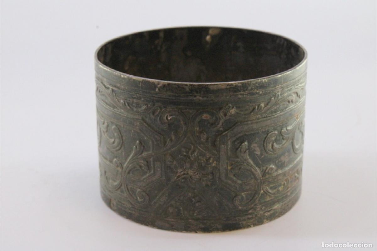 Antig&uuml;edades: Anillo para servilletas de plata - Foto 2