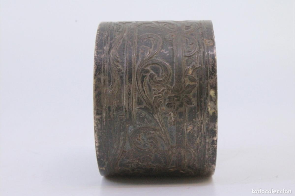 Antig&uuml;edades: Anillo para servilletas de plata - Foto 3