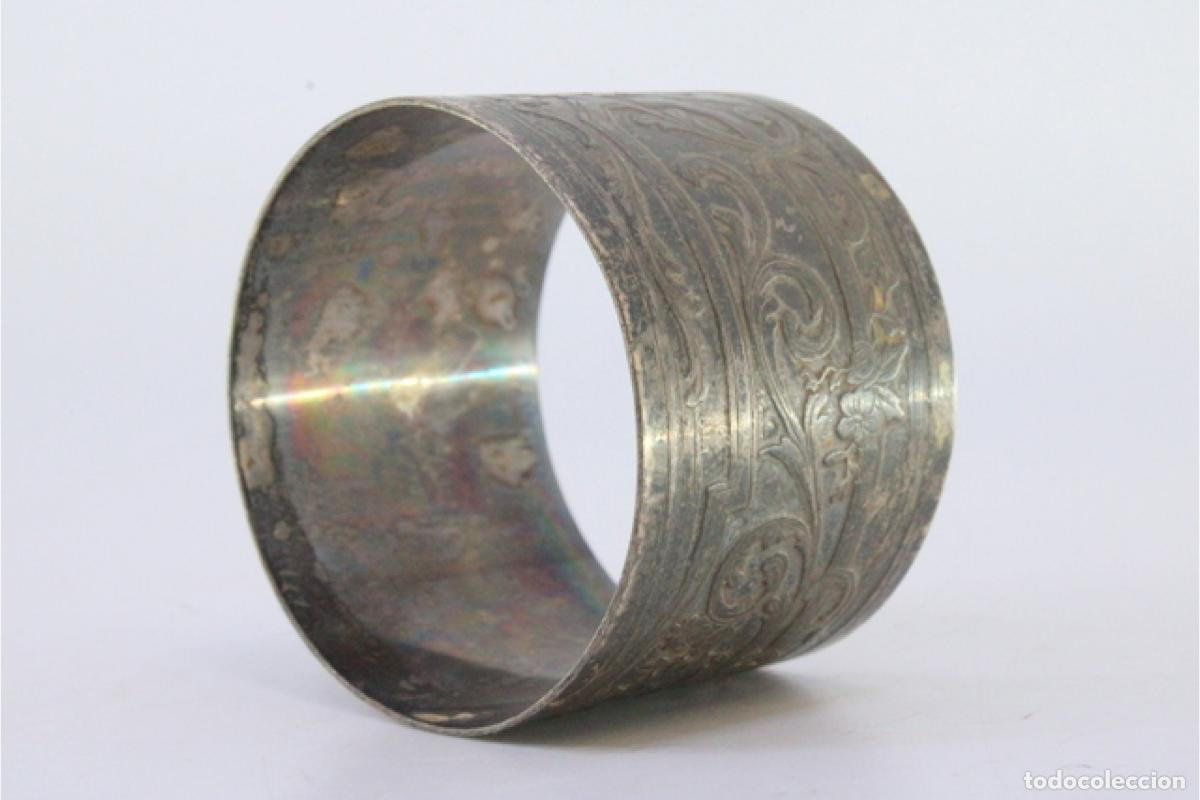 Antig&uuml;edades: Anillo para servilletas de plata - Foto 4