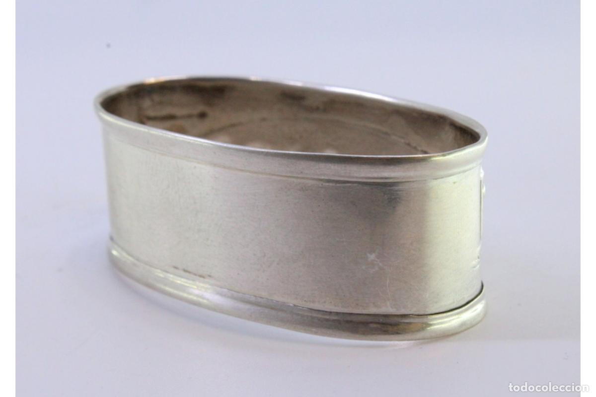 Antig&uuml;edades: Anillo para servilletas de plata - Foto 2