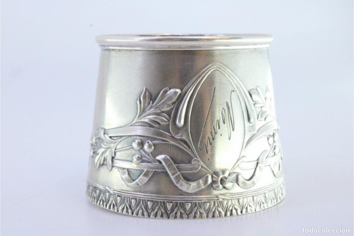 Antig&uuml;edades: Anillo para servilletas de plata - Foto 5